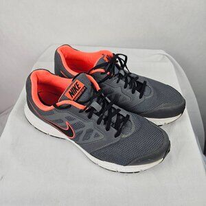 Nike Downshifter 6 Gray Orange Sneakers Shoes Men's Size 10